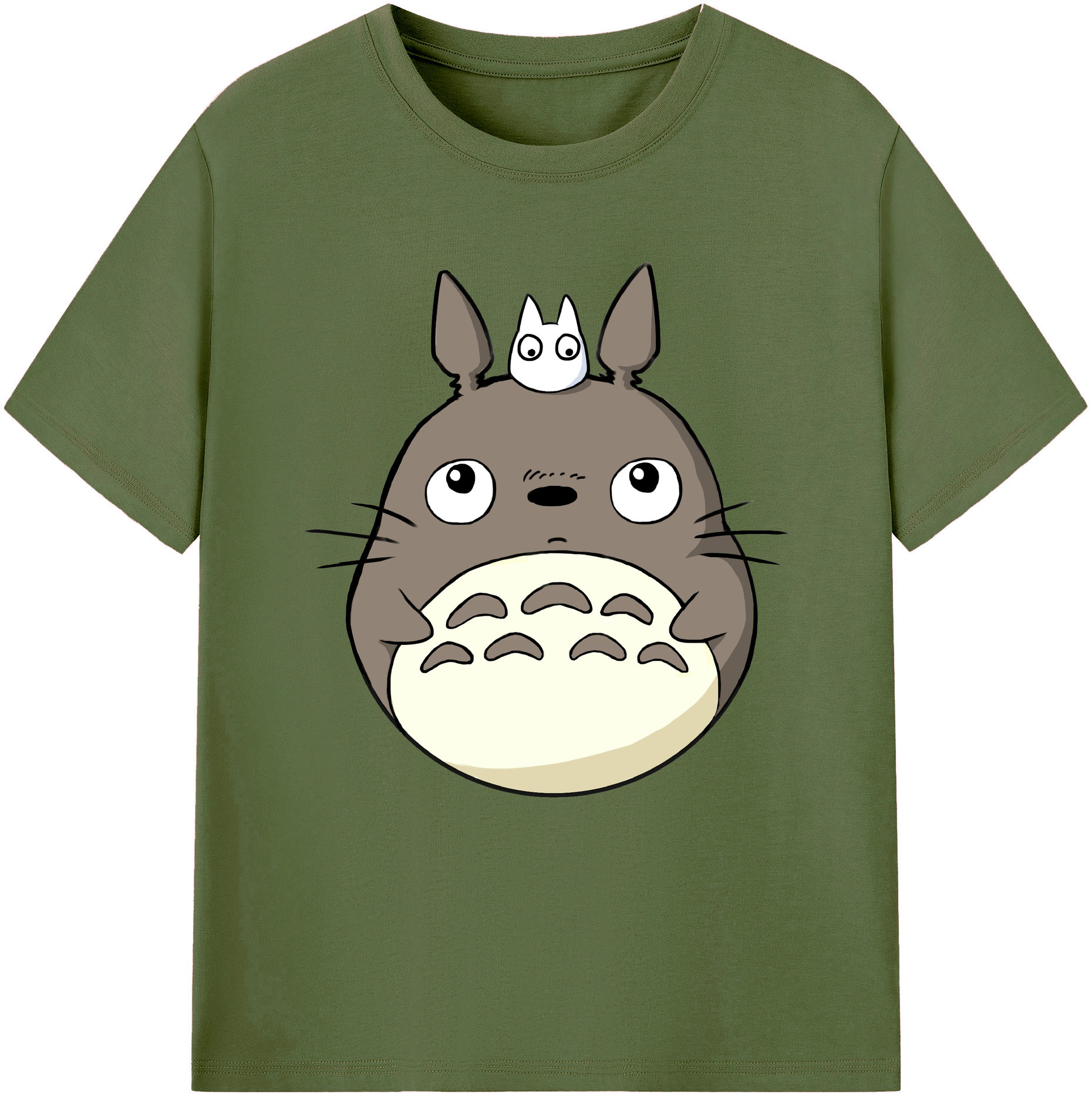 （画像用） となりのトトロ 草壁メイ 草壁サツキ My Neighbor Totoro Satsuki Kusakabe Mei Kusakabe 綿100％半袖Tシャツ（フロントプリント）